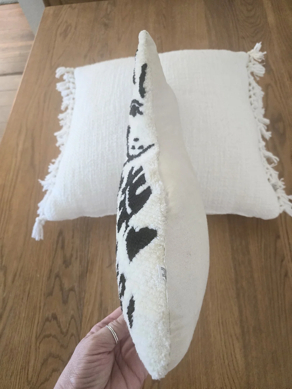 Black & White Decorative Dog Pillow